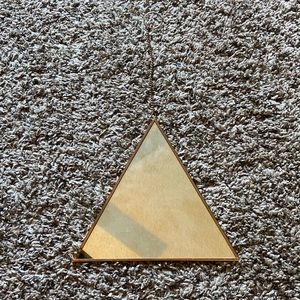 Triangle hanging mirror